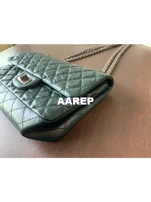 Replica Chanel Reissue 2.55 Classic Flap Bag in Aged Calfskin Green 18