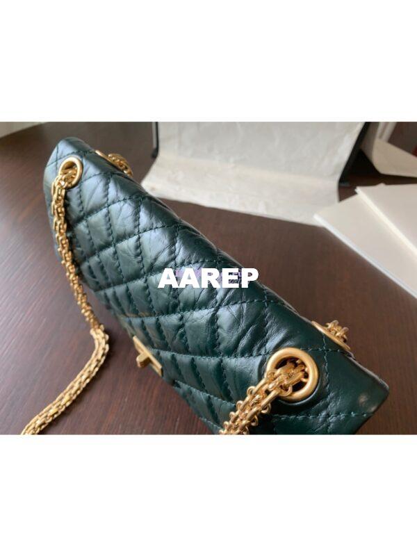 Replica Chanel Reissue 2.55 Classic Flap Bag in Aged Calfskin Green 23