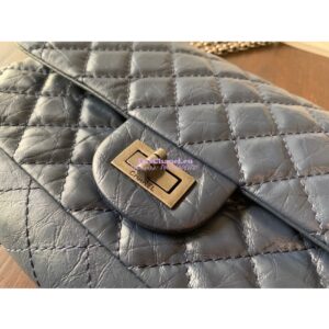 Replica Chanel Reissue 2.55 Classic Flap Bag in Aged Calfskin Blue 2