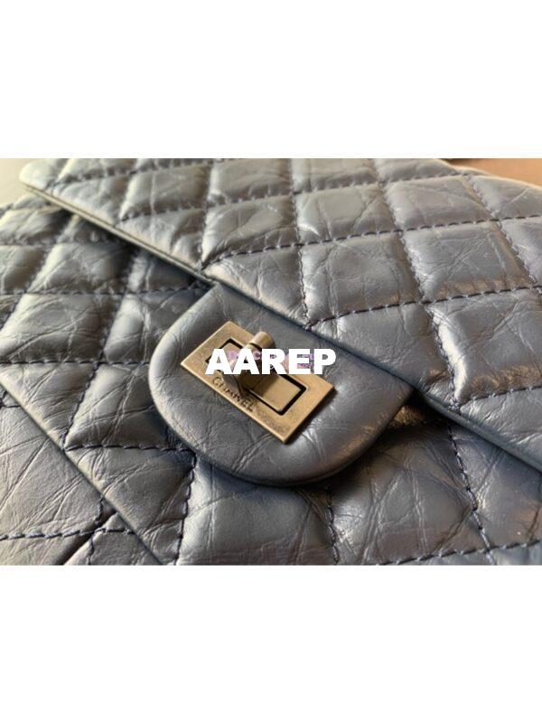 Replica Chanel Reissue 2.55 Classic Flap Bag in Aged Calfskin Blue 19