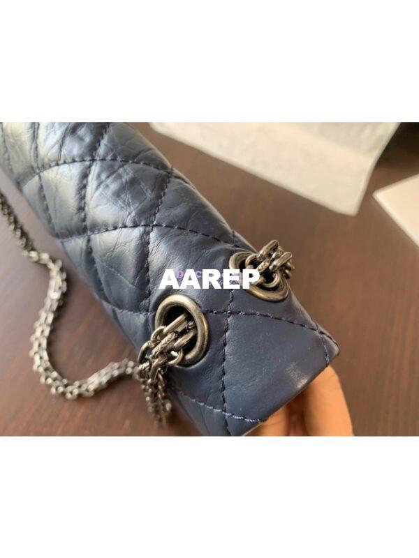 Replica Chanel Reissue 2.55 Classic Flap Bag in Aged Calfskin Blue 21