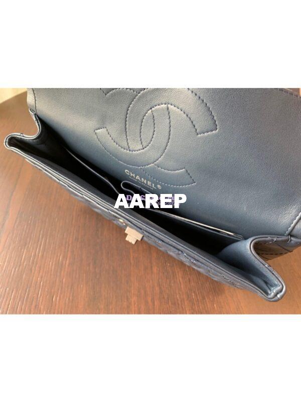 Replica Chanel Reissue 2.55 Classic Flap Bag in Aged Calfskin Blue 23