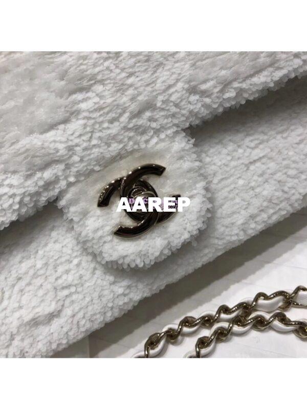 Replica Chanel Sequins White Flap Bag AS1126 4