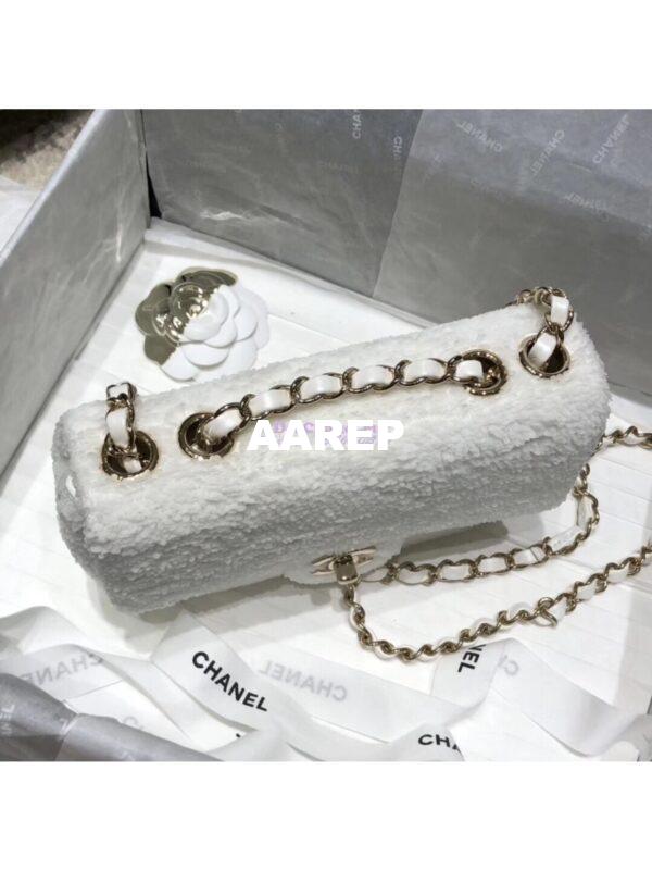 Replica Chanel Sequins White Flap Bag AS1126 6