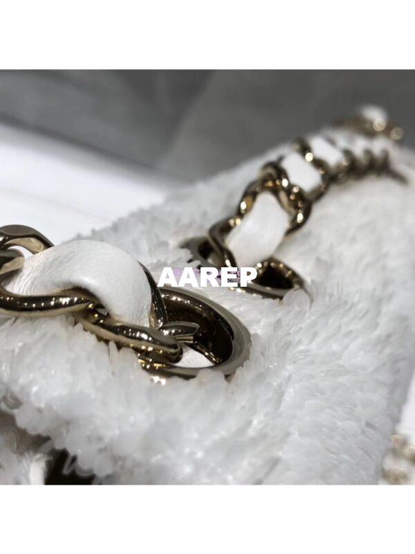 Replica Chanel Sequins White Flap Bag AS1126 8