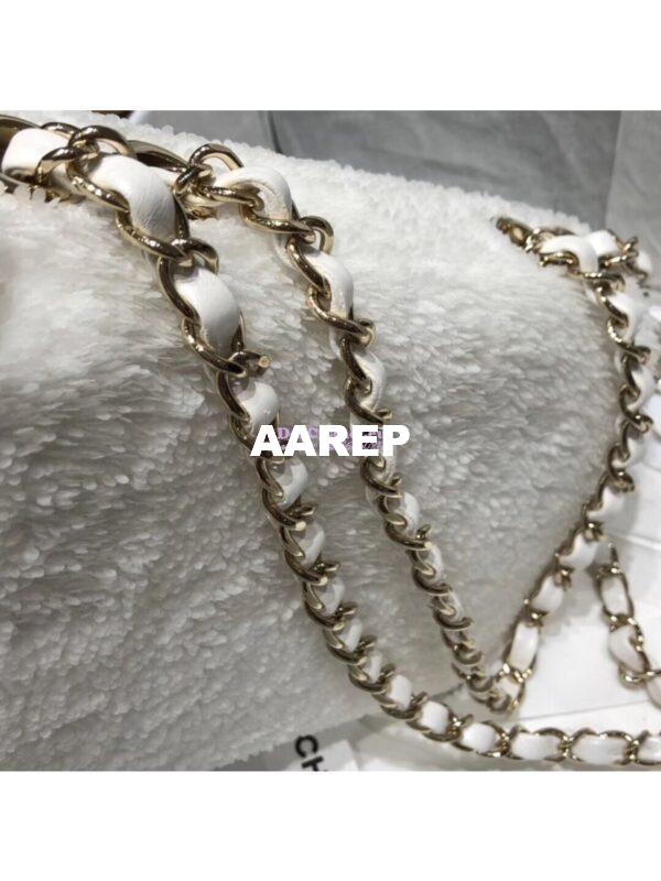 Replica Chanel Sequins White Flap Bag AS1126 9