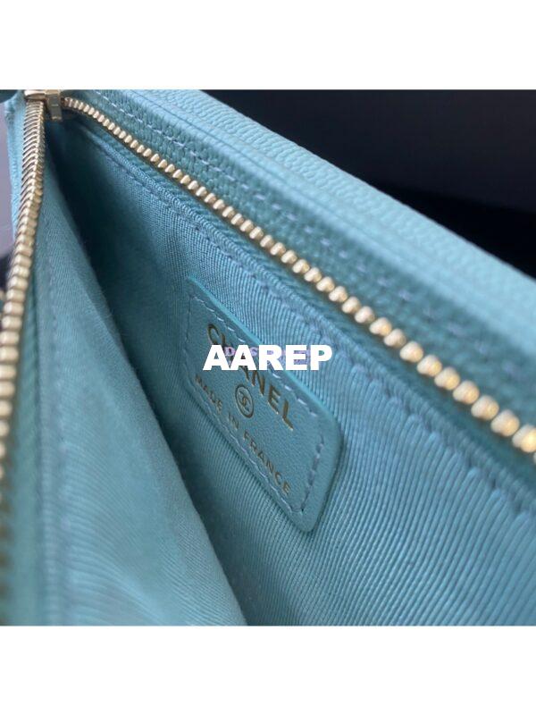 Replica Chanel Classic Clutch With Chain Grained Calfskin AP0990 Blue 9