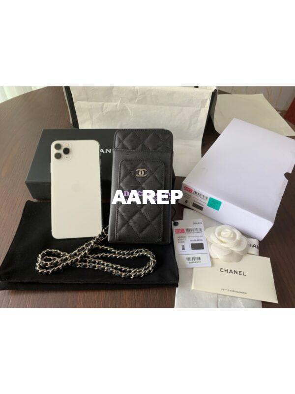 Replica Chanel Classic Clutch With Chain Grained Calfskin AP0990 Black 3