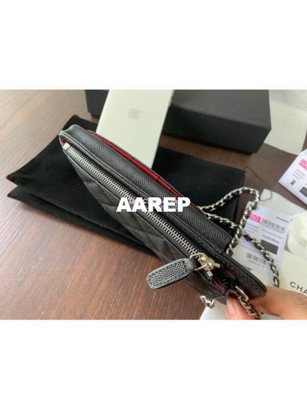Replica Chanel Classic Clutch With Chain Grained Calfskin AP0990 Black 7