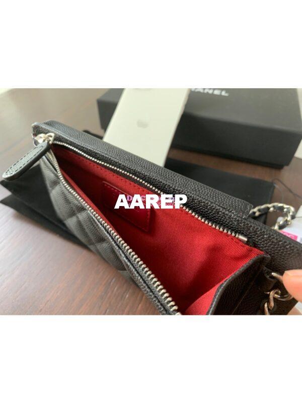 Replica Chanel Classic Clutch With Chain Grained Calfskin AP0990 Black 8