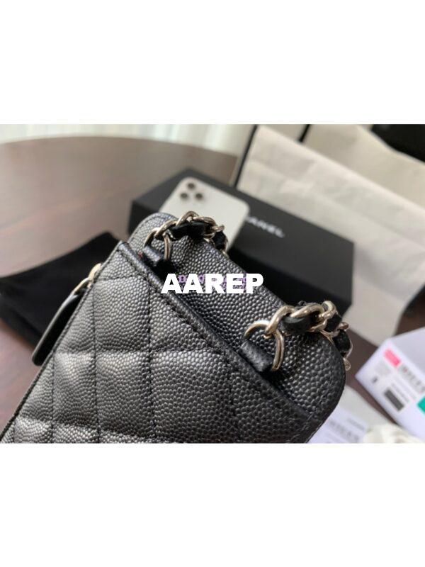 Replica Chanel Classic Clutch With Chain Grained Calfskin AP0990 Black 10