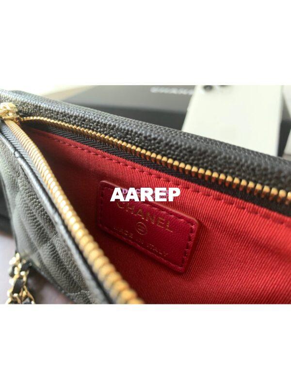 Replica Chanel Classic Clutch With Chain Grained Calfskin AP0990 Black 17