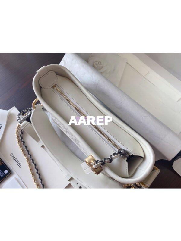 Replica Chanel 19s Gabrielle Hobo Bag White AS0865 4