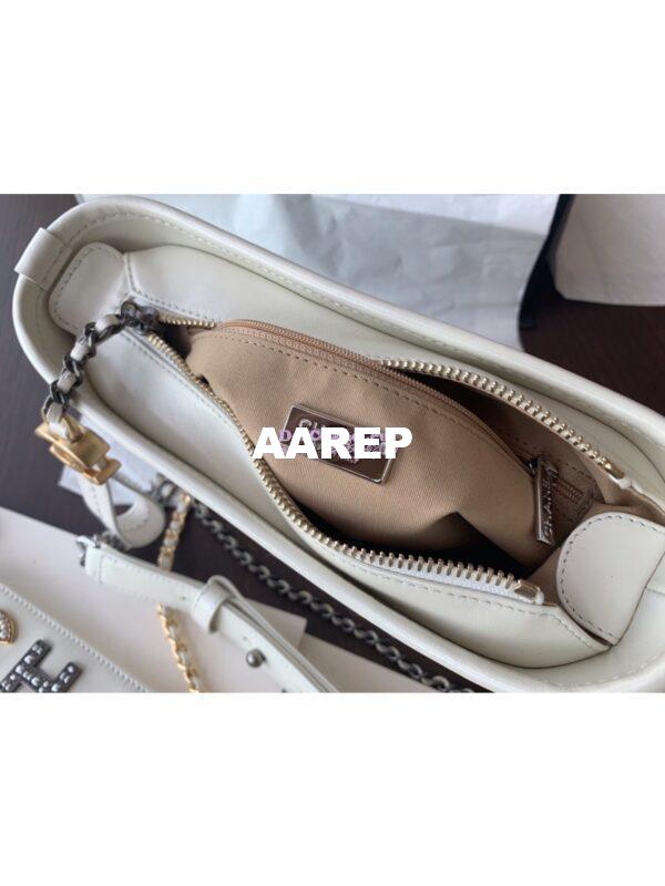 Replica Chanel 19s Gabrielle Hobo Bag White AS0865 9
