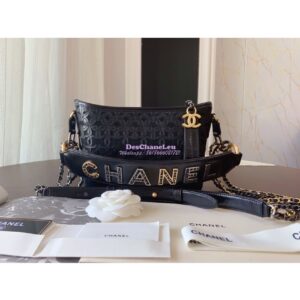 Replica Chanel 19s Gabrielle Hobo Bag Black AS0865