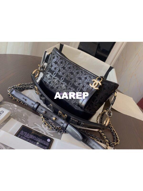 Replica Chanel 19s Gabrielle Hobo Bag Black AS0865 6