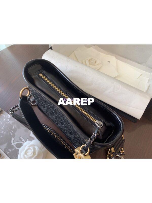Replica Chanel 19s Gabrielle Hobo Bag Black AS0865 10