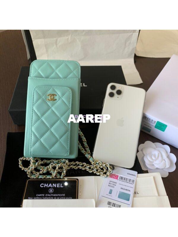 Replica Chanel Classic Clutch With Chain AP0990 Blue