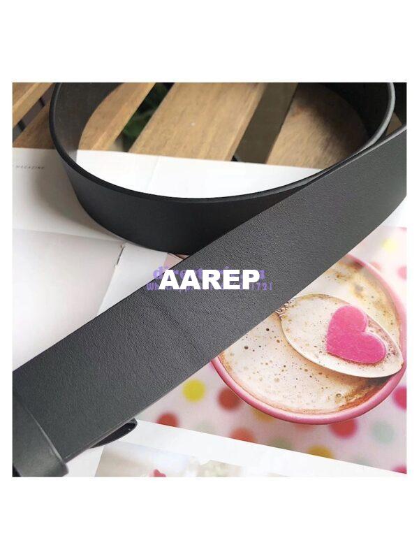 Replica Gucci Leather belt with interlocking G 368186 Black Hardware 8