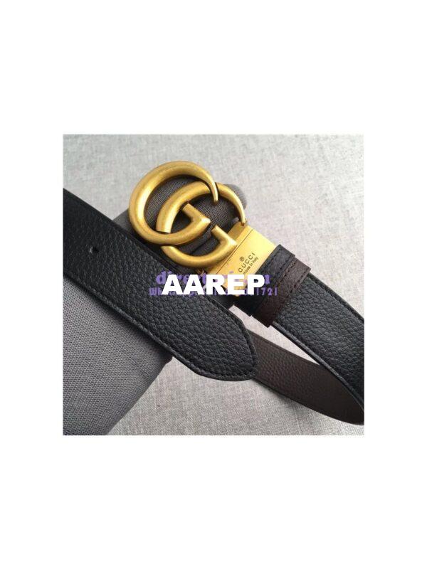 Replica Gucci Reversible leather belt with Double G buckle 474350 6