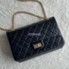 Replica Chanel 24P Small Camera Case Shiny Crumpled Lambskin AS5220 Dark Brown