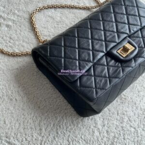 Replica Chanel Reissue 2.55 Maxi Classic Flap Bag in Aged Calfskin in Black 1119 2