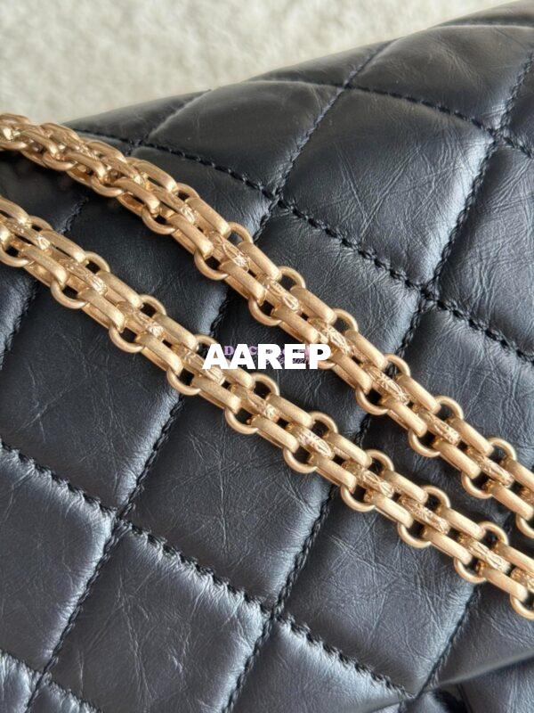 Replica Chanel Reissue 2.55 Maxi Classic Flap Bag in Aged Calfskin in Black 1119 8