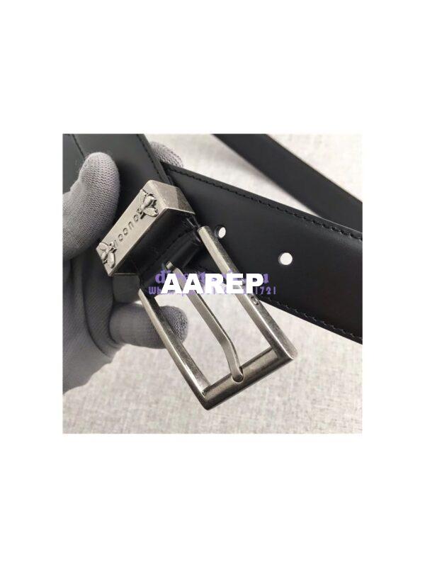 Replica Gucci Leather belt with bees 495122 3