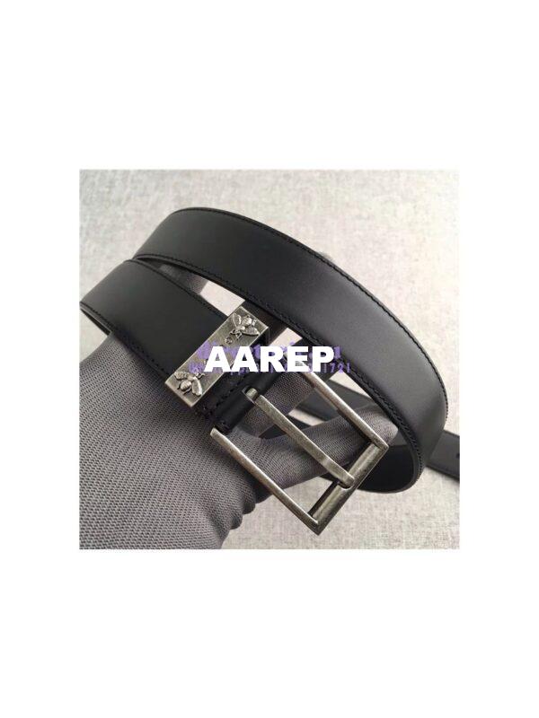 Replica Gucci Leather belt with bees 495122 4