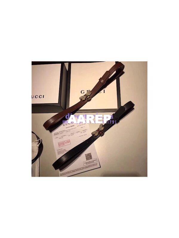 Replica Gucci Queen Margaret leather belt 476452 3