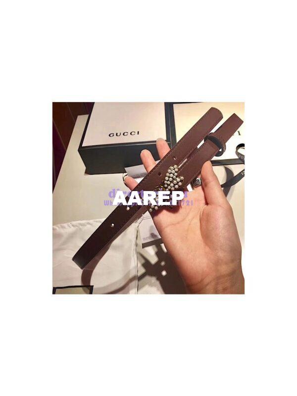 Replica Gucci Queen Margaret leather belt 476452 8