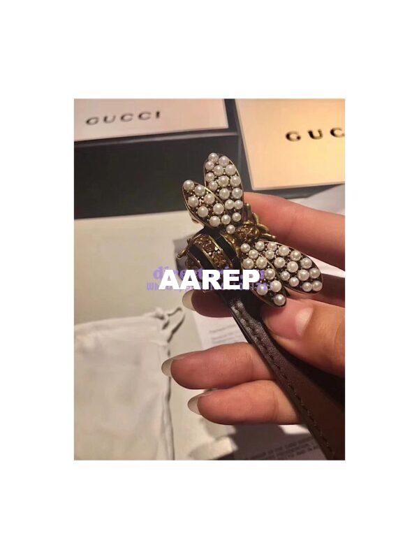 Replica Gucci Queen Margaret leather belt 476452 10