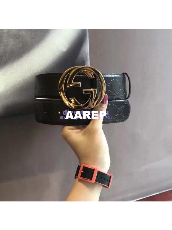 Replica Gucci Signature leather belt 4