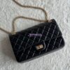 Replica Chanel Reissue 2.55 Small Flap Bag in Aged Calfskin All Black 2