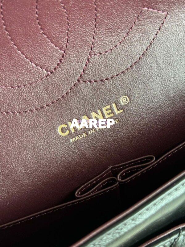 Replica Chanel Reissue 2.55 Large Classic Flap Bag in Aged Calfskin in Black 1113 8