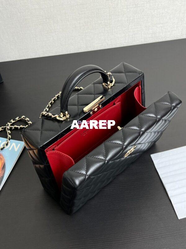 Replica Chanel 24K Limited Edition Box Bag Lambskin AS5168 Black 3