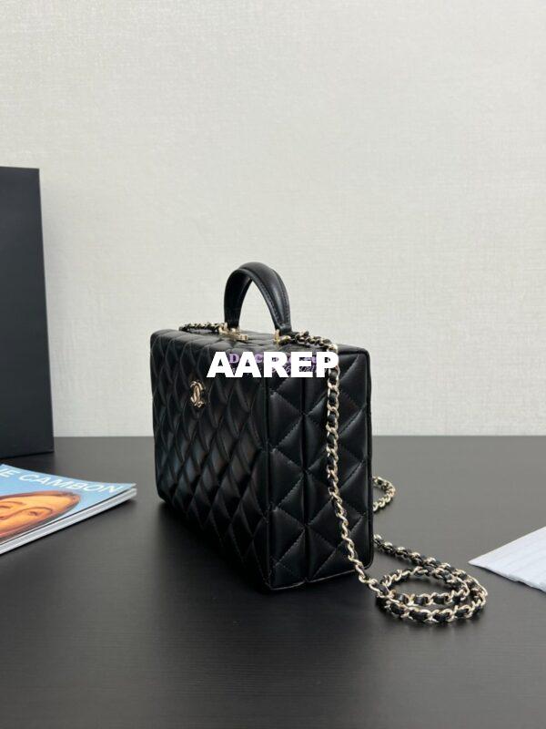 Replica Chanel 24K Limited Edition Box Bag Lambskin AS5168 Black 4