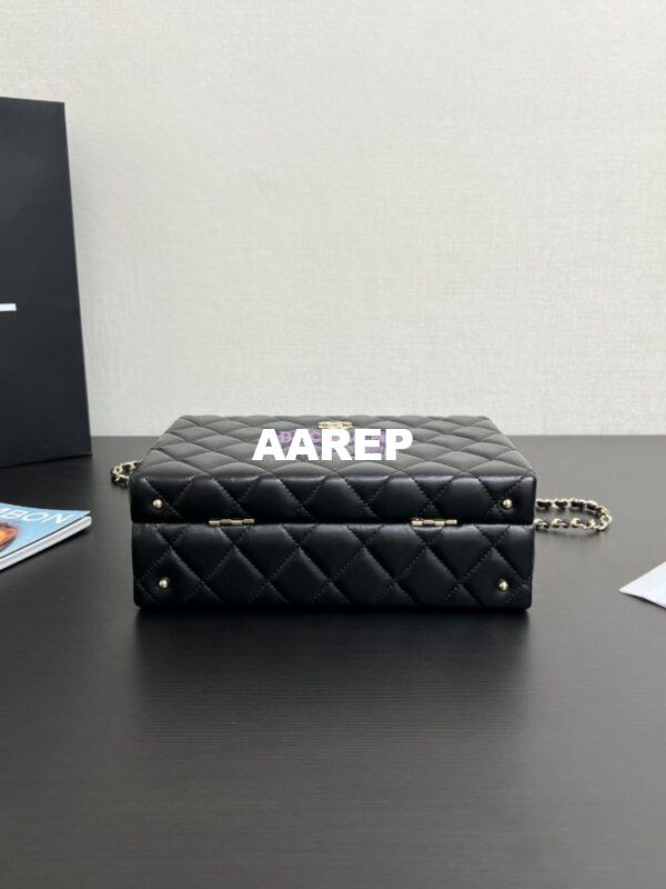 Replica Chanel 24K Limited Edition Box Bag Lambskin AS5168 Black 10