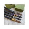 Replica Gucci Belt With Interlocking G Detail GG Supreme Black 673921