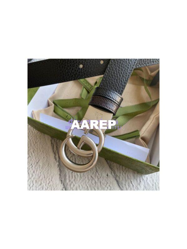 Replica Gucci GG Marmont reversible drummed calfskin belt 643847 3