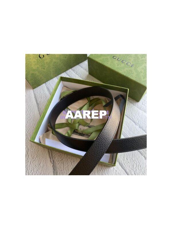 Replica Gucci GG Marmont reversible drummed calfskin belt 643847 6