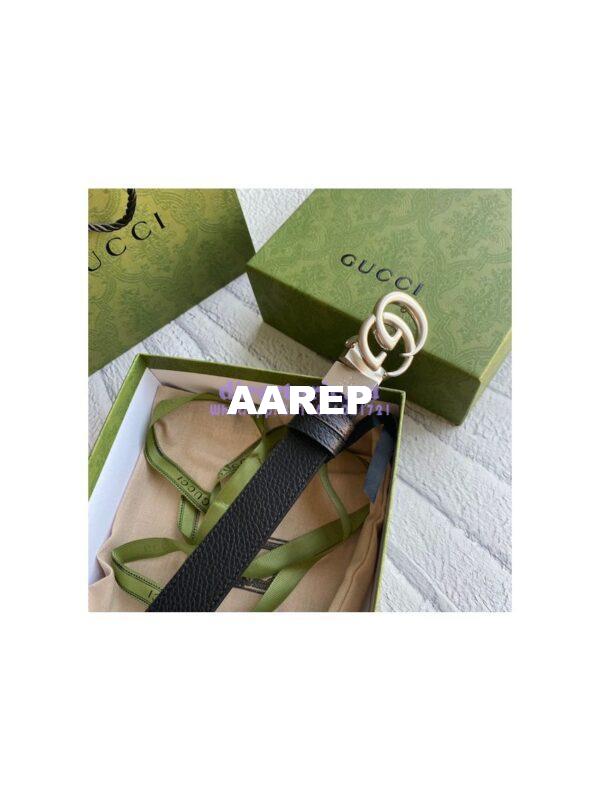 Replica Gucci GG Marmont reversible drummed calfskin belt 643847 7