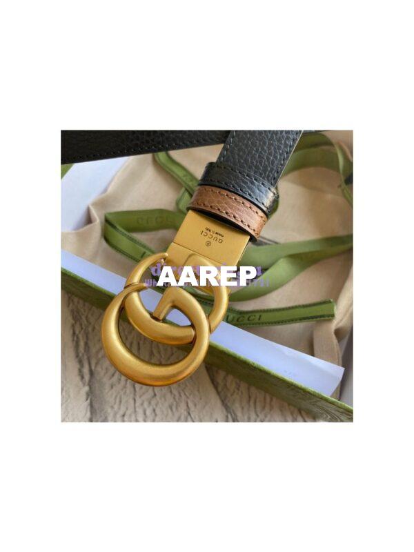 Replica Gucci GG Marmont reversible drummed calfskin belt 643847 9