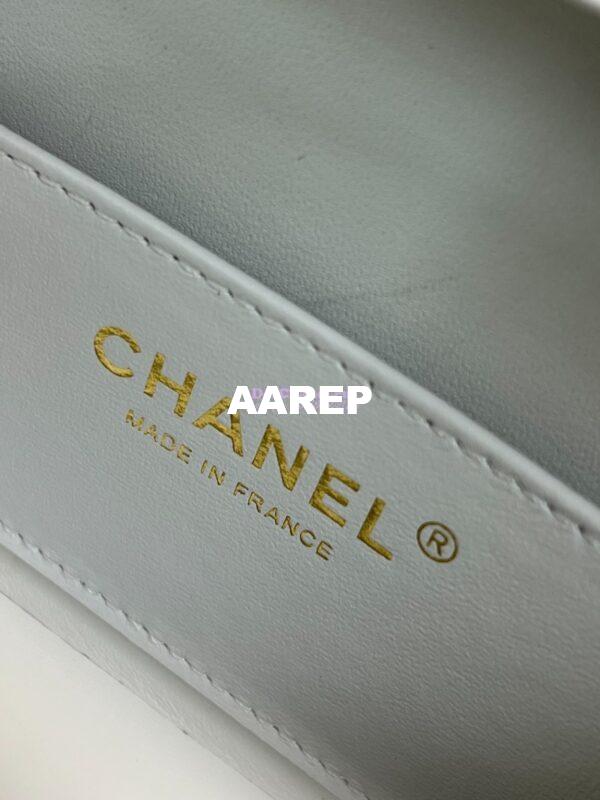 Replica Chanel Small Box Bag Lambskin AS5167 White 6