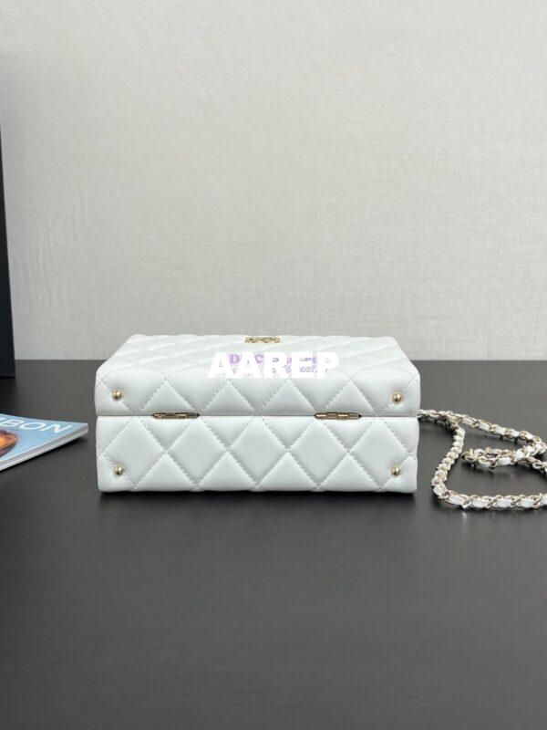 Replica Chanel Small Box Bag Lambskin AS5167 White 9