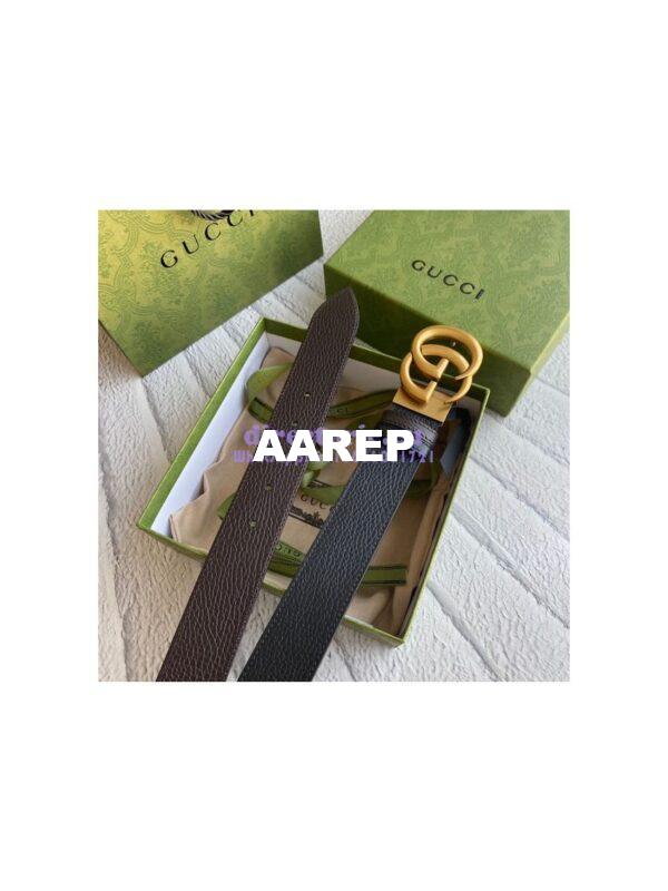 Replica Gucci GG Marmont reversible drummed calfskin belt 643847 20