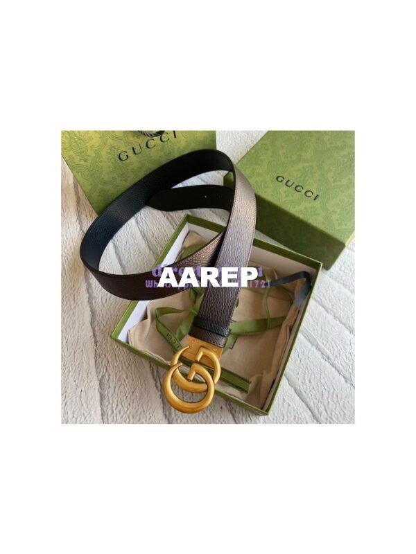 Replica Gucci GG Marmont reversible drummed calfskin belt 643847 22