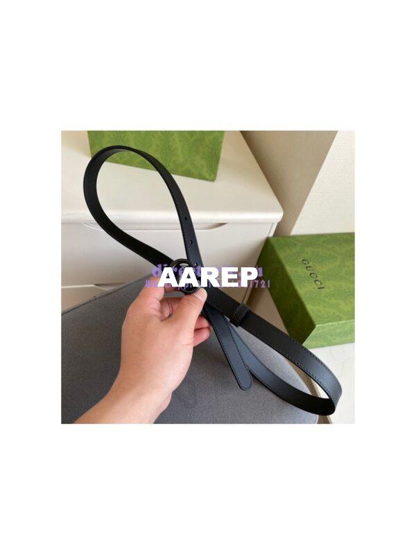 Replica Gucci Black GG Marmont Leather Belt 400593 7
