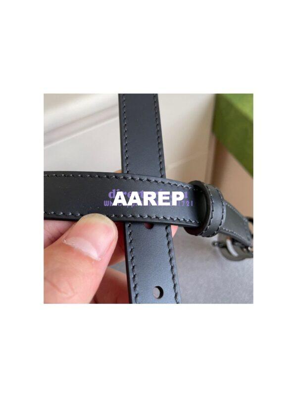 Replica Gucci Black GG Marmont Leather Belt 400593 12