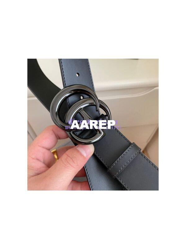 Replica Gucci Black GG Marmont Leather Belt 400593 17